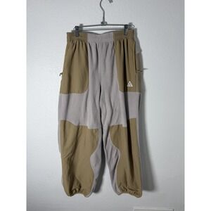 Nike Air ACG Wolf Tree Plus Fleece Pants College Grey Beige Men Sz S HJ2864-009